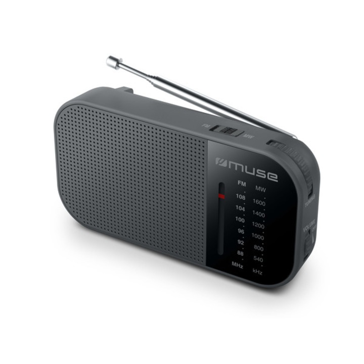 Radio portabil Muse M-025 R, FM/MW, Difuzor, Negru