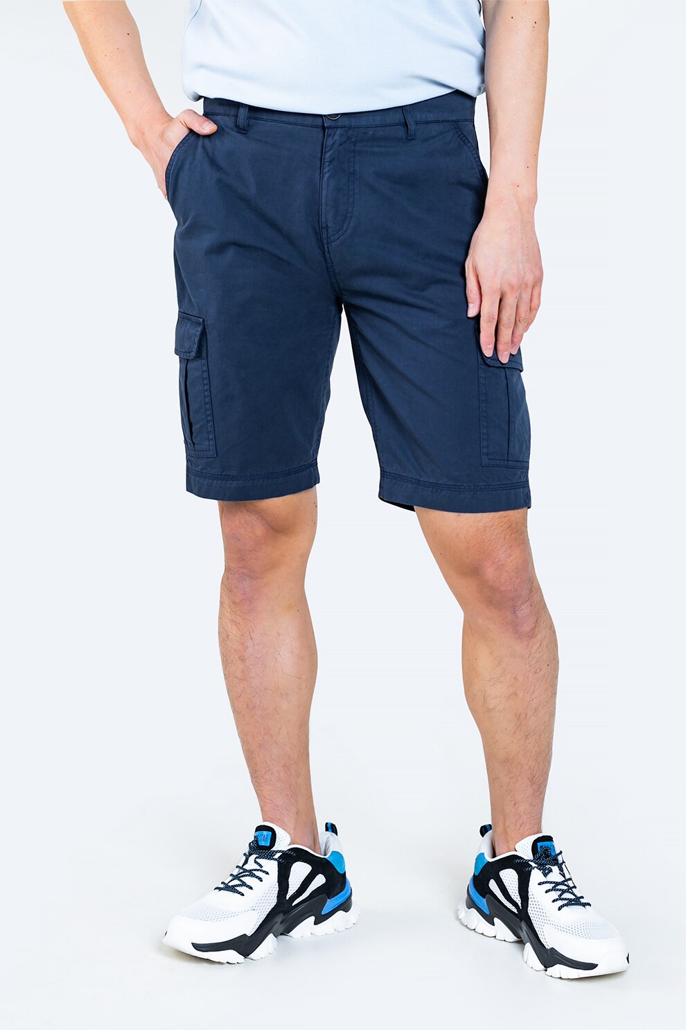 Big Star, Pantaloni scurti cu buzunare multiple, Albastru inchis