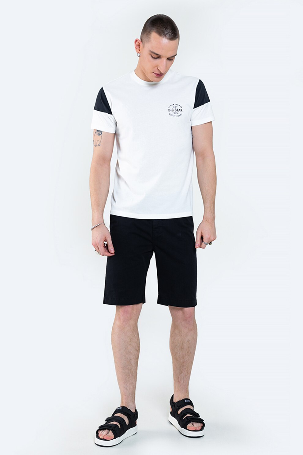 Big Star, Pantaloni chino scurti, Negru