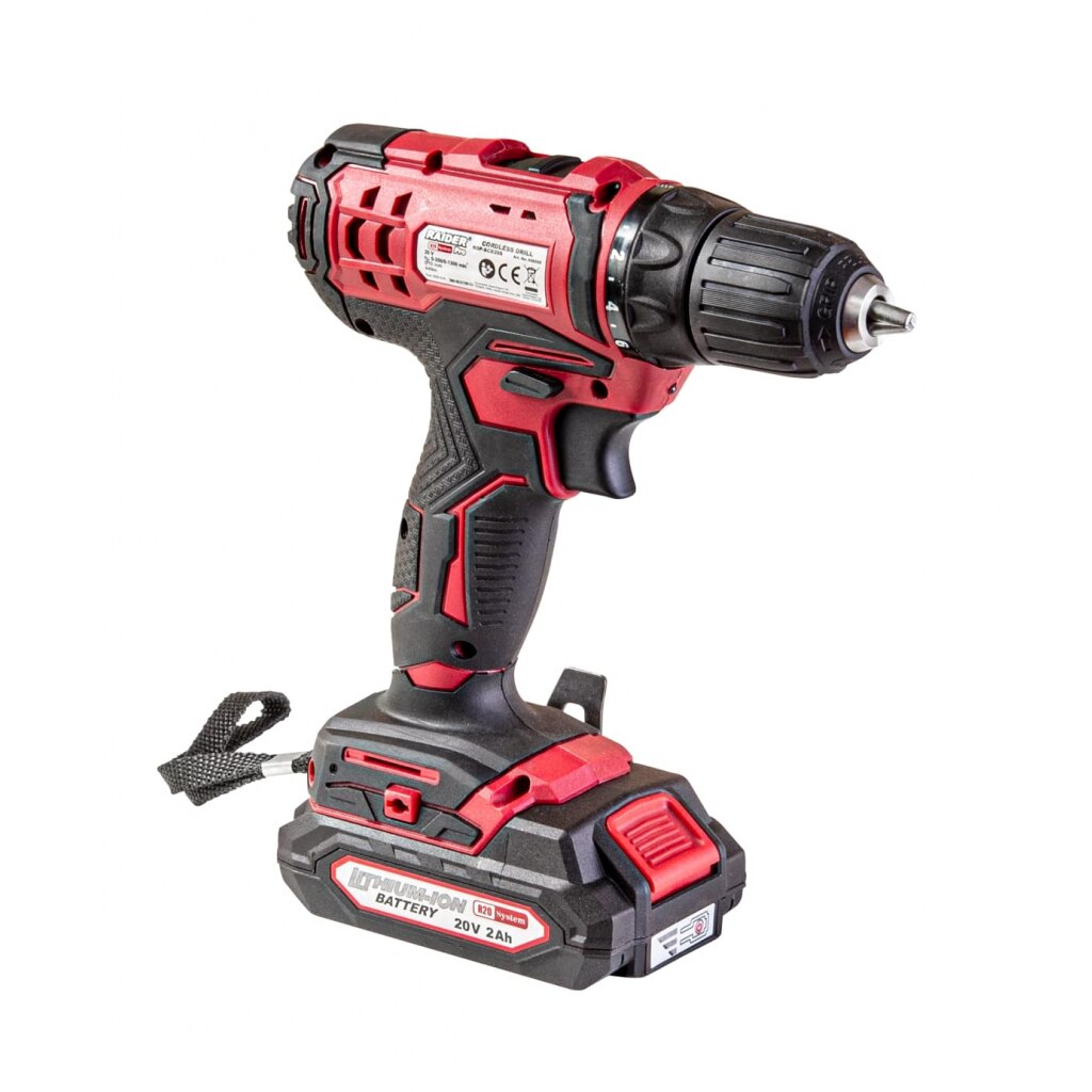 Masina de gaurit R20 2 viteze 10mm 44Nm 20V 2x2Ah 1h, geanta RDP-SCD20S Set Raider