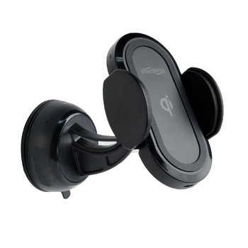 Suport auto Gembird pentru Smartphone, 2 in 1, fixare pe bord sau geam, cu ventuza, incarcare wireless Qi 10W, rotire 360 grade, Negru Suport auto Gembird pentru Smartphone, 2 in 1, fixare pe bord sau geam, cu ventuza, incarcare wireless Qi 10W, rotire 360 grade, Negru