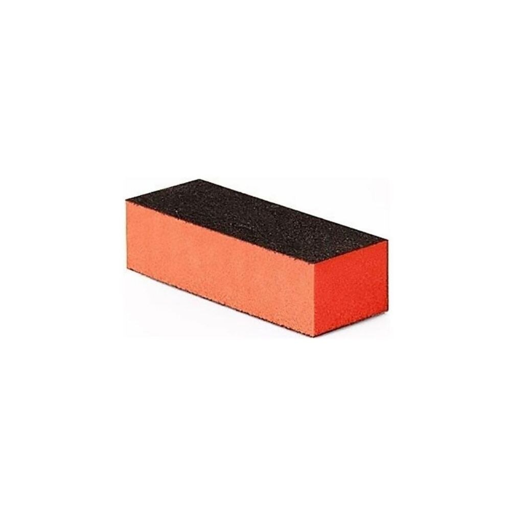 Buffer dreptunghiular cu 3 fete, ETB Nails, 35mm x 97mm x 25mm, Portocaliu