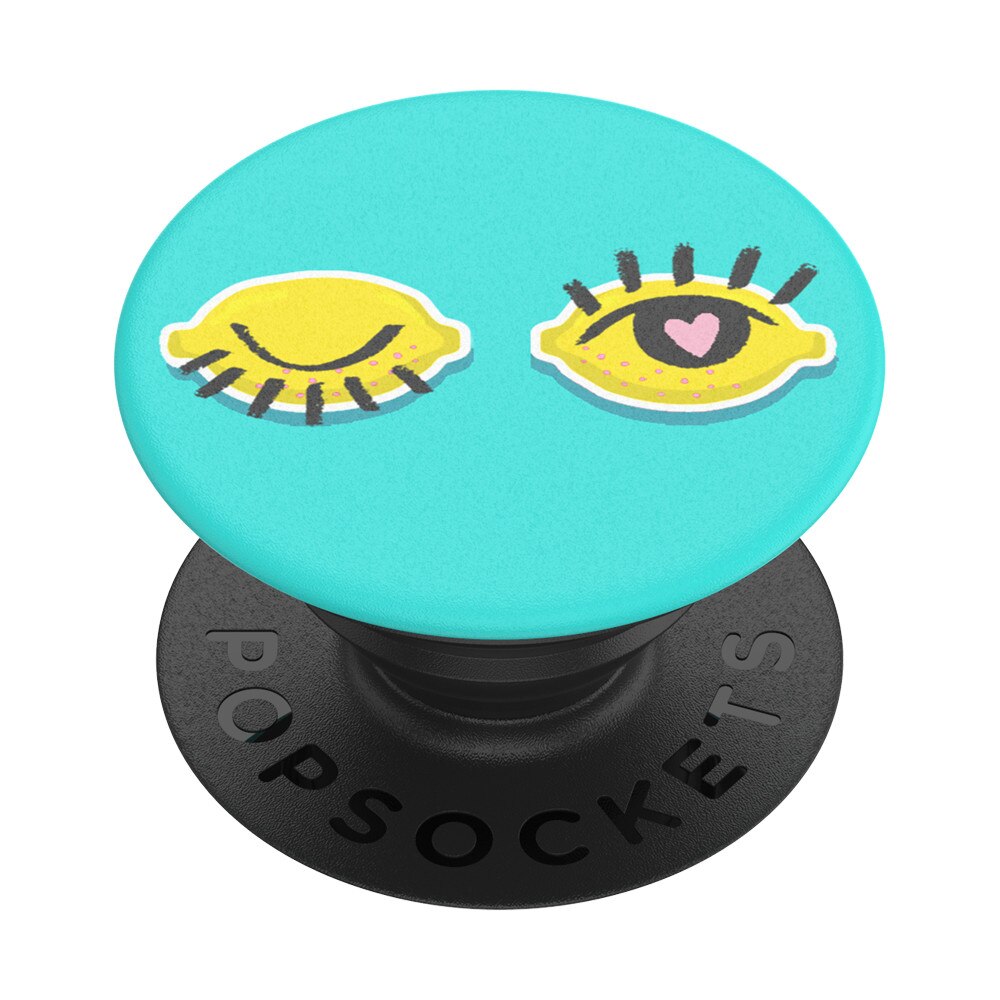 Suport universal pentru telefon si tableta PopSockets, accesoriu PopGrip Lemon Love