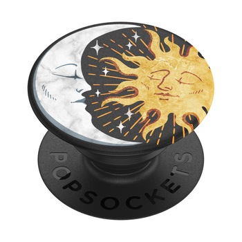 Suport universal pentru telefon si tableta PopSockets, accesoriu PopGrip Sun and Moon Suport universal pentru telefon si tableta PopSockets, accesoriu PopGrip Sun and Moon
