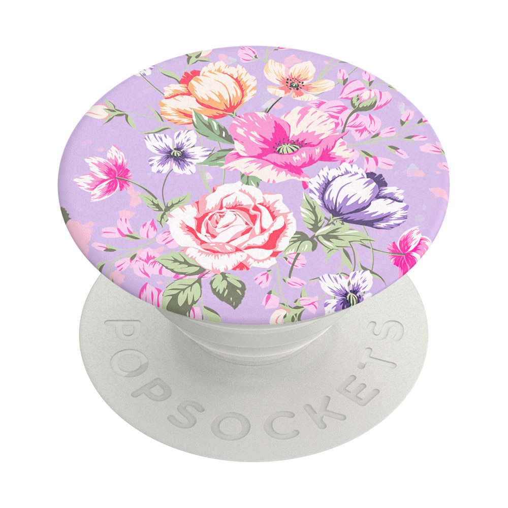 Suport universal pentru telefon si tableta PopSockets, accesoriu PopGrip Lavender Vintage Bouquet