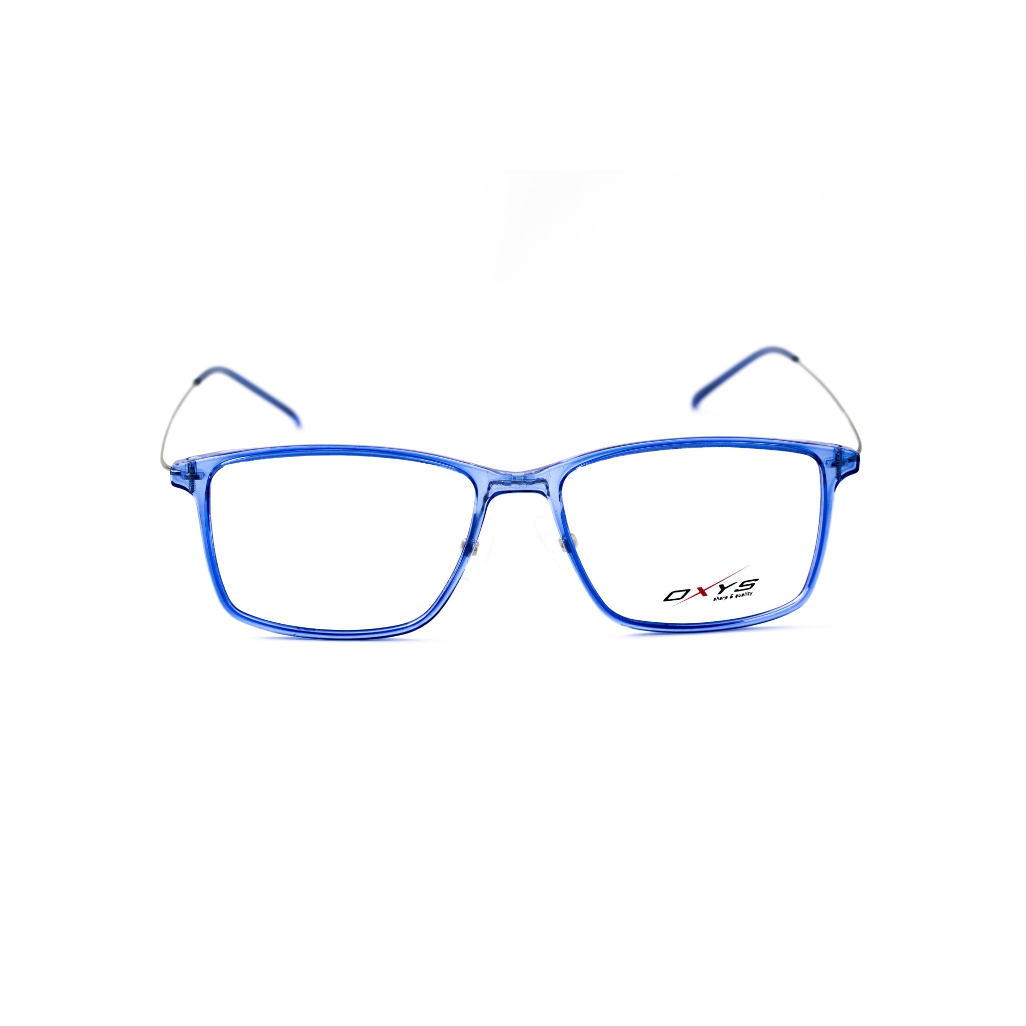 block reform Believer Rama ochelari Oxys, VX014C2,unisex,rectangulara, plastic si metal, albastru  transparent - eMAG.ro