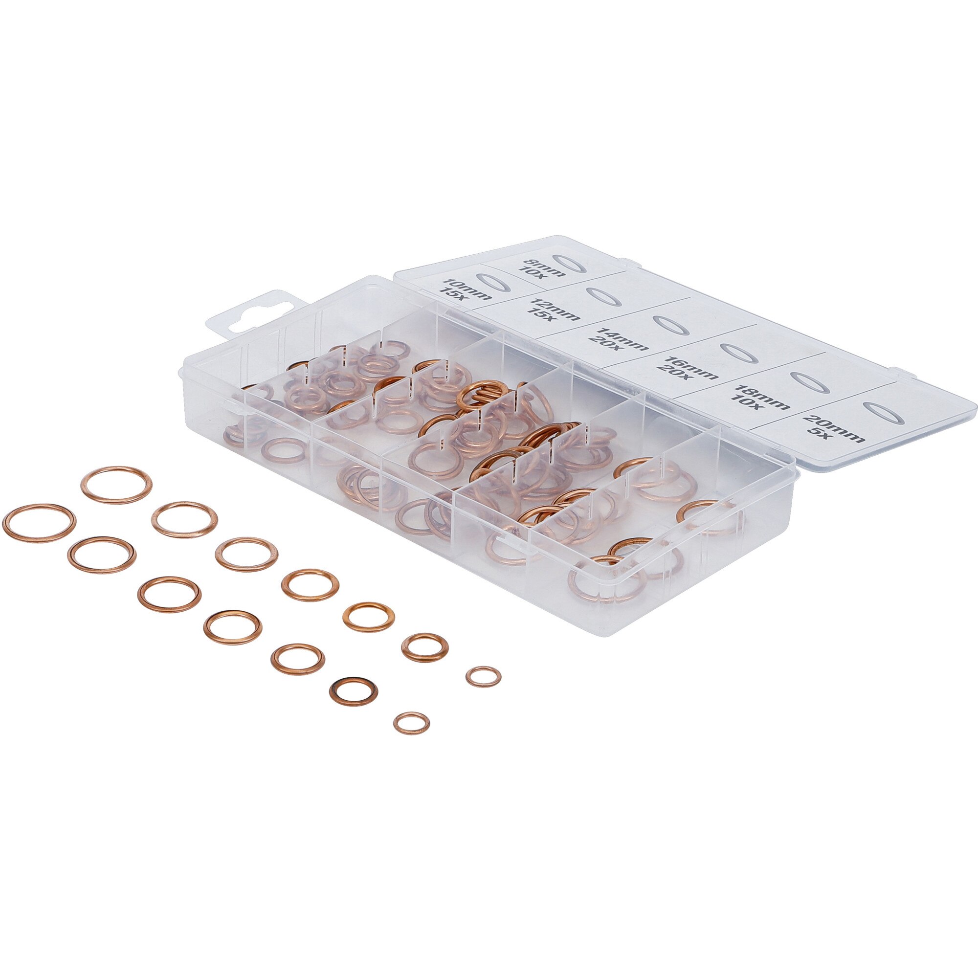 Trusa de saibe din cupru, Ø 6 - 20 mm, 95 piese, BGS 9313