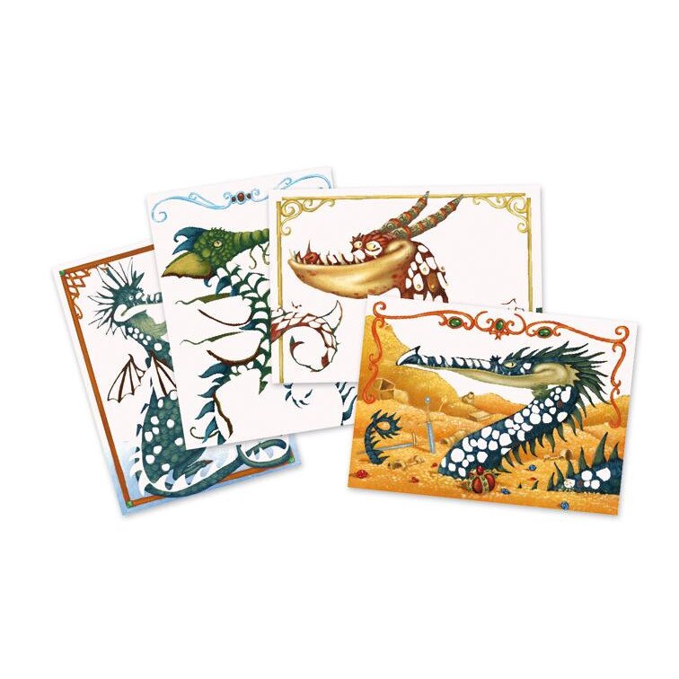 Dragoni joc creativ Djeco cu foite