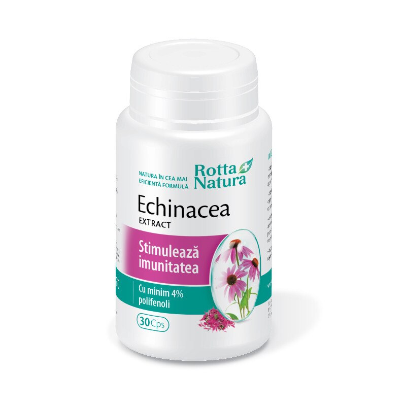 Suplimente alimentare Echinacea extract, Rotta Natura, 30 capsule