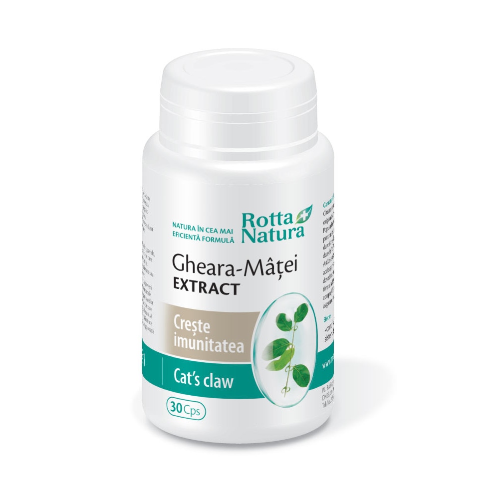 Suplimente alimentare Gheara-Matei extract (Cat's Claw) 350 mg, Rotta Natura, 30 capsule