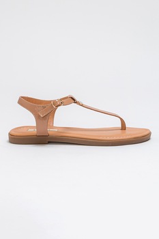 Il Passo, Sandale din piele si piele lacuita cu bareta separatoare Asia Il Passo, Sandale din piele si piele lacuita cu bareta separatoare Asia