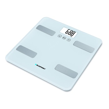 Cantar de baie cu diagnostic Blaupunkt BSM501, digital, 150 kg, platforma de sticla, apa/grasime/masa musculara/masa osoasa, Auto ON/OFF, Gri Cantar de baie cu diagnostic Blaupunkt BSM501, digital, 150 kg, platforma de sticla, apa/grasime/masa musculara/masa osoasa, Auto ON/OFF, Gri