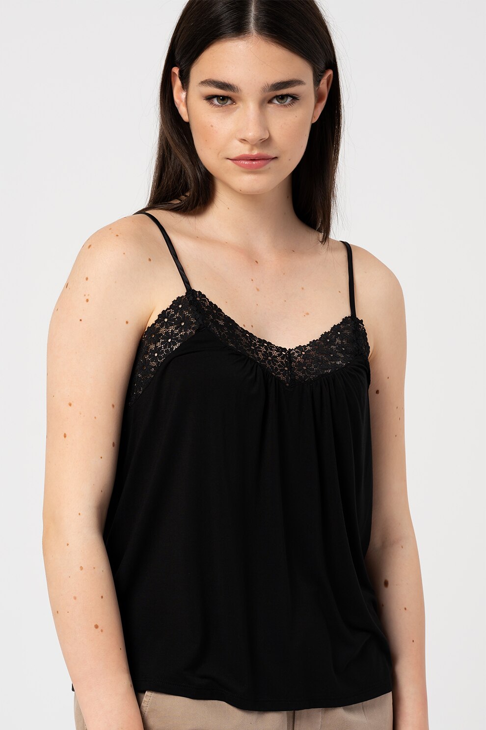 GAP, Top de pijama din amestec de modal, Negru