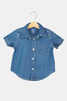 GAP, Camasa de denim cu nasturi, Albastru GAP, Camasa de denim cu nasturi, Albastru