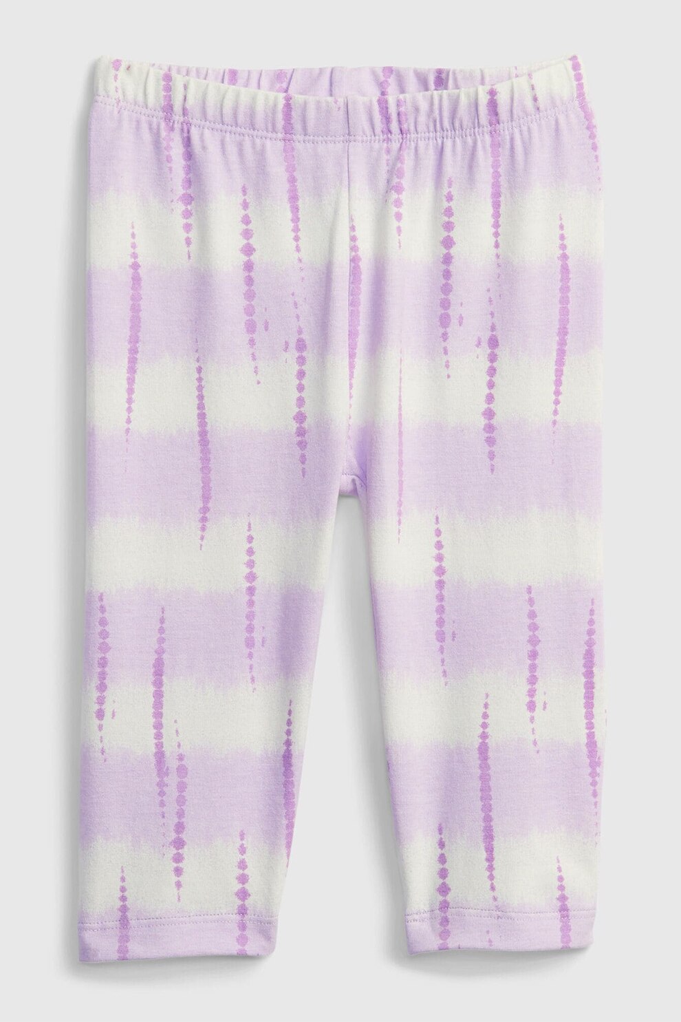 GAP, Colanti crop din amestec de bumbac organic, Violet ametist/Alb
