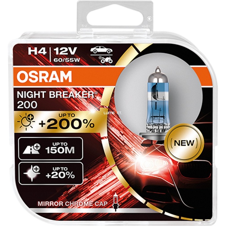 Osram Night Breaker H4 +200% 2db/csomag