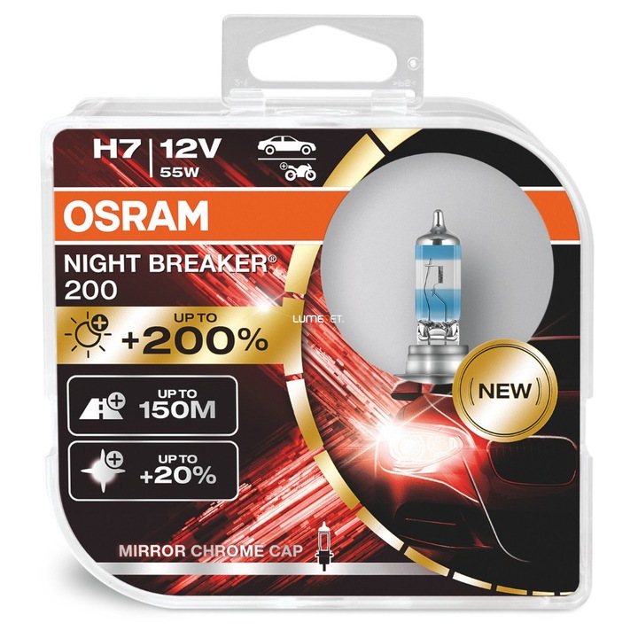 Osram Night Breaker H7 +200% 2db/csomag