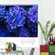 Roleta Art Shade tip Jaluzea cu Rulou si sistem inclus, Art Star, Hortensii albastre, Flori, Decoratiuni, Latime 140 cm x Inaltime 130 cm