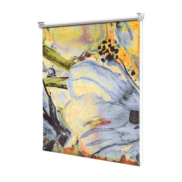 Roleta Art Shade tip Jaluzea cu Rulou si sistem inclus, Art Star, Pictura vintage, Flori, Decoratiuni, Latime 60 cm x Inaltime 130 cm
