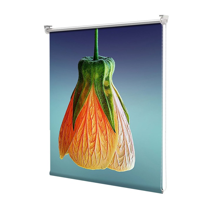 Roleta Art Shade tip Jaluzea cu Rulou si sistem inclus, Art Star, Clopotel, Flori, Decoratiuni, Latime 70 cm x Inaltime 130 cm