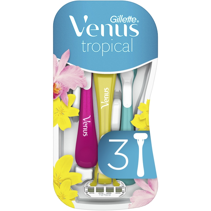 Самобръсначка Gillette Venus Tropical, Еднократна употреба, 3 броя