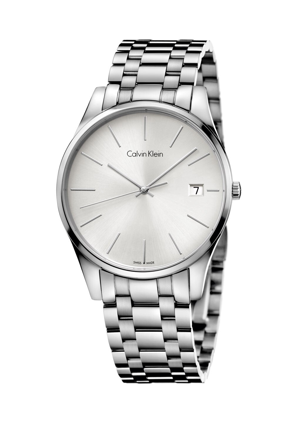 CALVIN KLEIN, Ceas argintiu Time