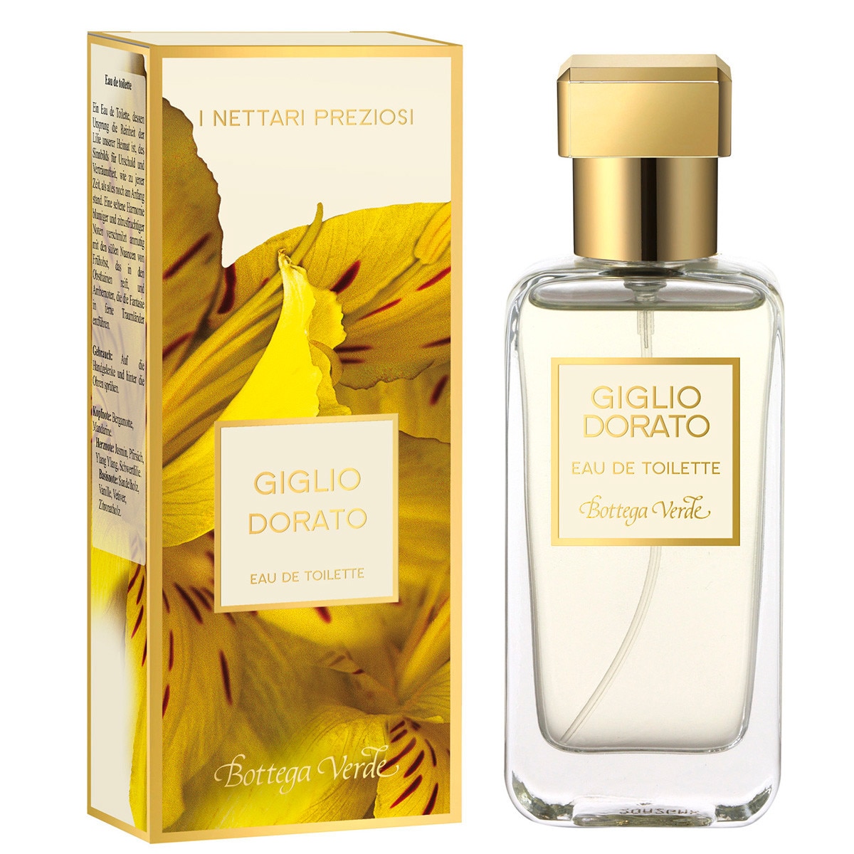 Apa de toaleta Giglio Dorato - I Nettari Preziosi, 50 ML, Bottega Verde