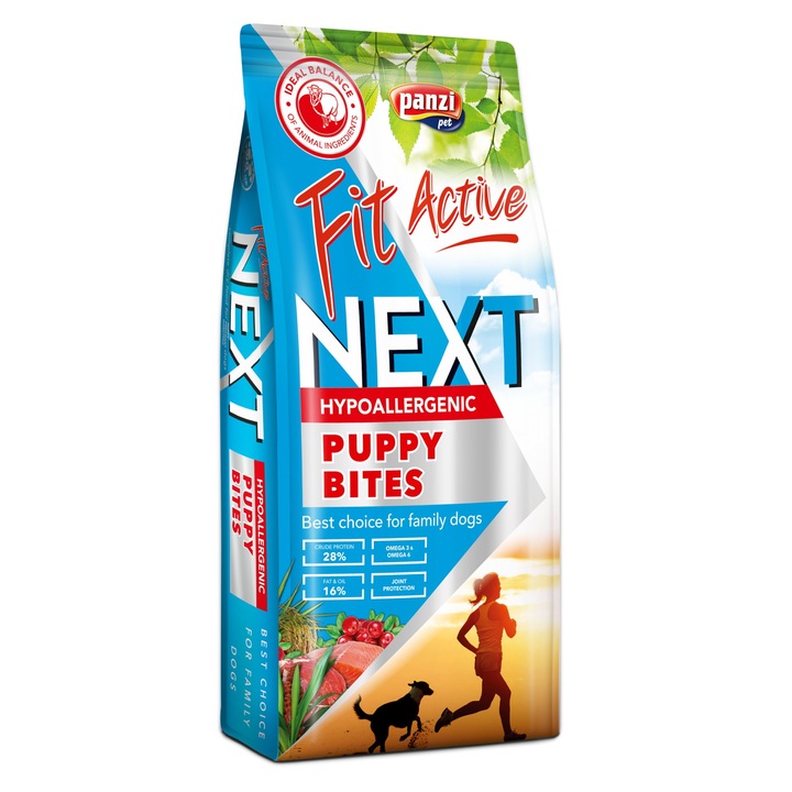 FitActive, NEXT száraz kutyaeledel, Puppy, Hypoallergenic, LOW GRAIN formula, 15 kg