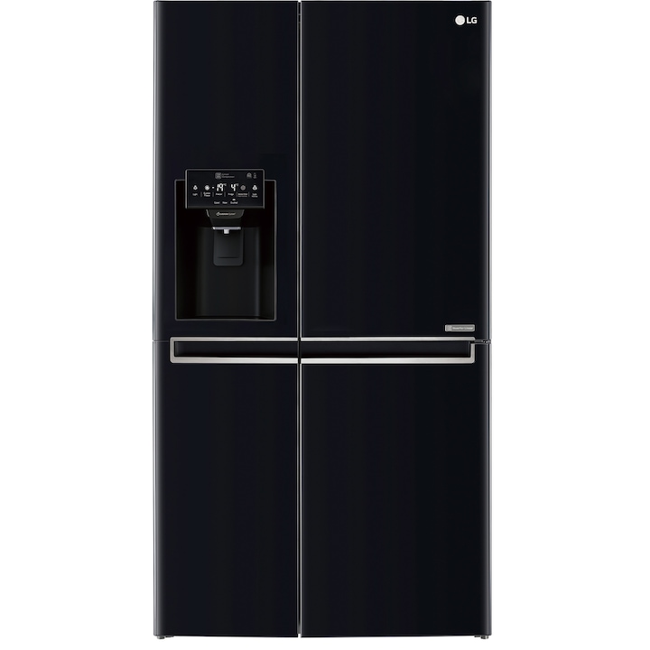 LG GSJ760WBXV Side-by-side hűtőszekrény, No Frost, 600 l, F energiaosztály, H 179 cm, Fekete