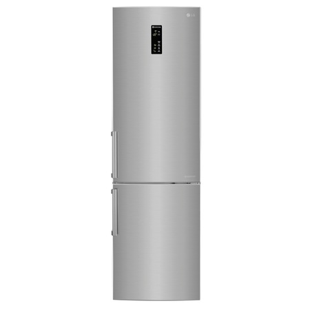 Combina frigorifica LG GBB60PZFZB, 343 l, No Frost, Clasa Clasa A++, H 200 cm, Argintiu