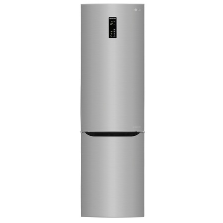 Combina frigorifica LG GBB60PZDZS, 343 l, No Frost, Clasa A++, H 200 cm, Argintiu