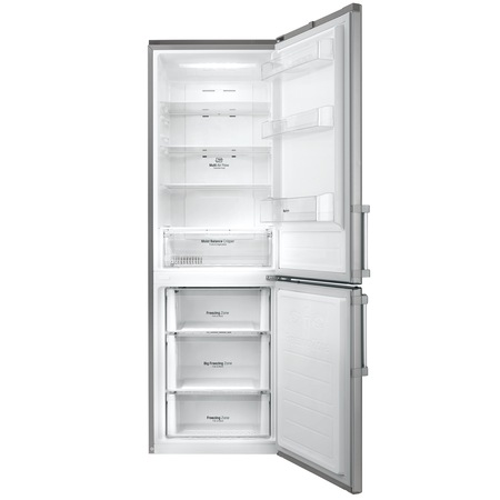 Combina frigorifica LG GBB59PZKVB, 318 l, No Frost, Clasa A+, H 190 cm, Argintiu