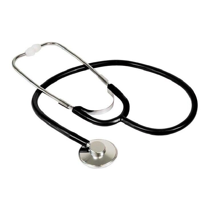 Stetoscop, KAWE, Capsula Simpla Adulti, Aluminiu, Negru