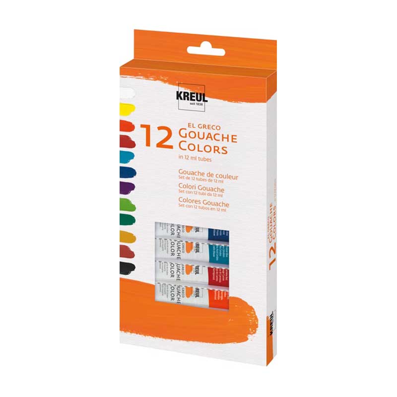 Set 12x12ml guase, El Greco, C. Kreul