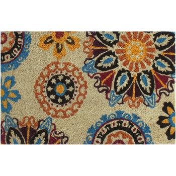 Stergator Common Unic Spot, 40x60 cm, fibre de cocos, baza PVC, design flori Stergator Common Unic Spot, 40x60 cm, fibre de cocos, baza PVC, design flori