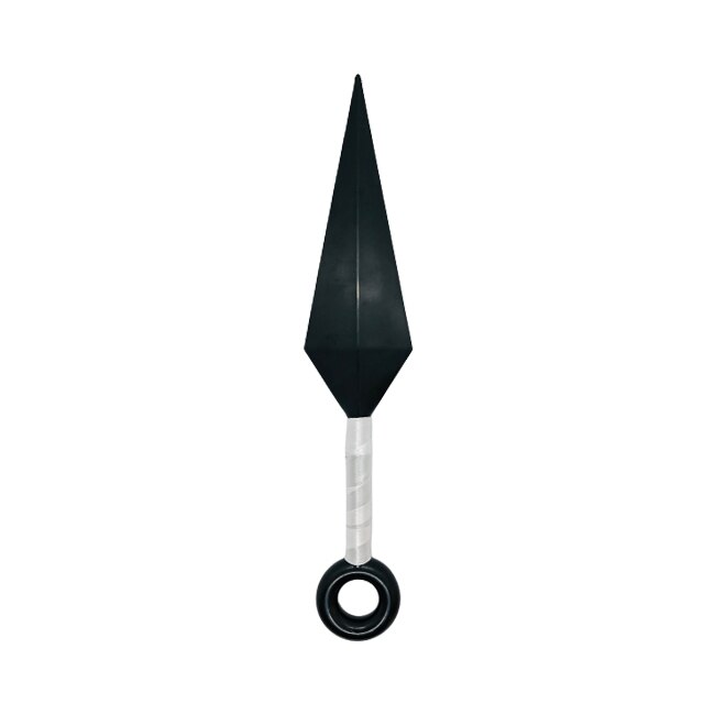 Cutit din plastic tip recuzita Kunai Naruto, Negru, 26 cm, Shop Like A Pro®