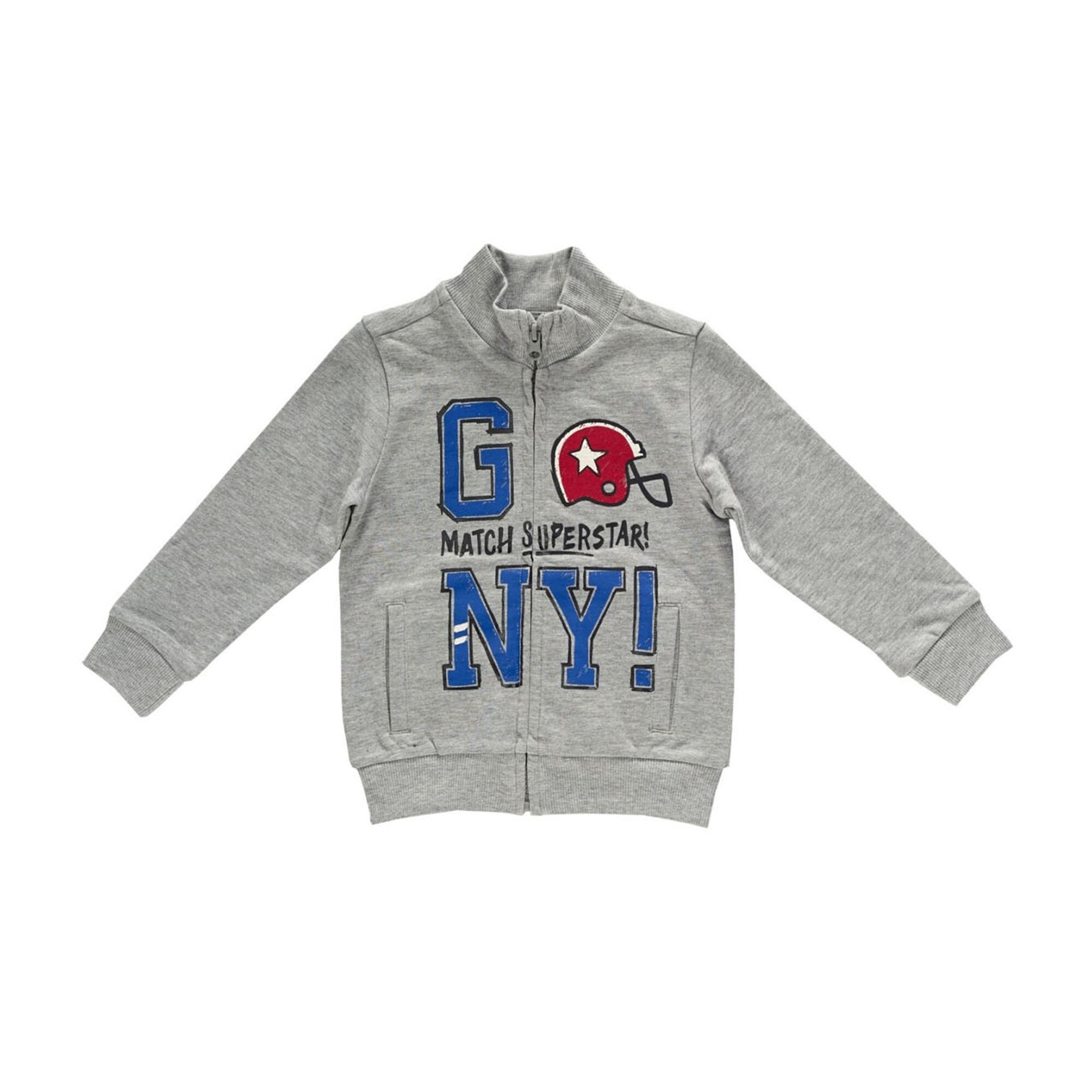 Hanorac cu fermoar, gri, Chicco, 68 cm 9 luni