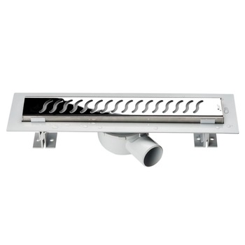 Rigola dus Optima cu gratar inox, 40cm Rigola dus Optima cu gratar inox, 40cm