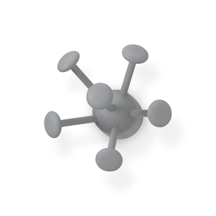 Cuier Pentru Copii Nofred Wall Bug Lemn Culoare Gri, Diametru 16 cm