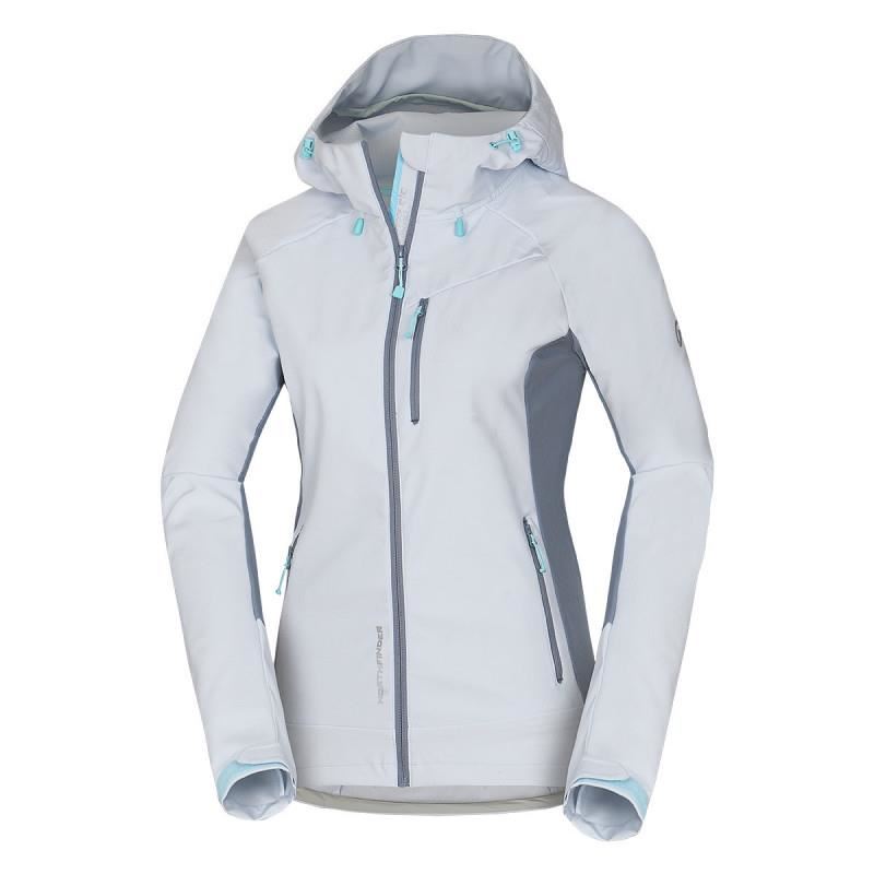 Jacheta femei softshell 3L NORTHFINDER Alissa BU-6003OR, Albastru deschis