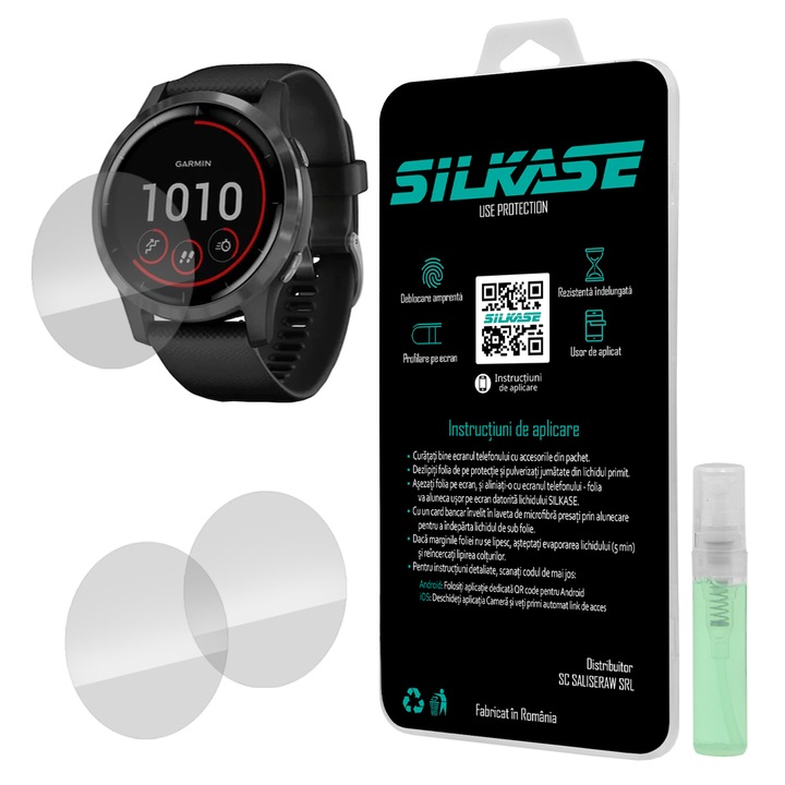 3 db szilikon SILKASE regenerálódó fólia Garmin Vivoactive 3, Full-display
