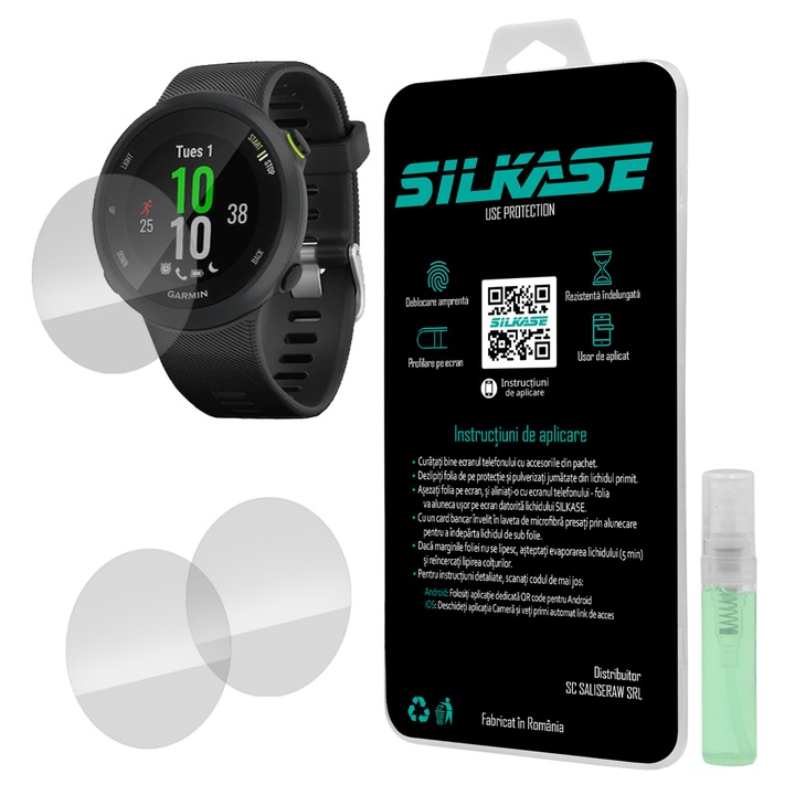 3 db szilikon SILKASE regenerálódó fólia Garmin Forerunner 45, Full-display