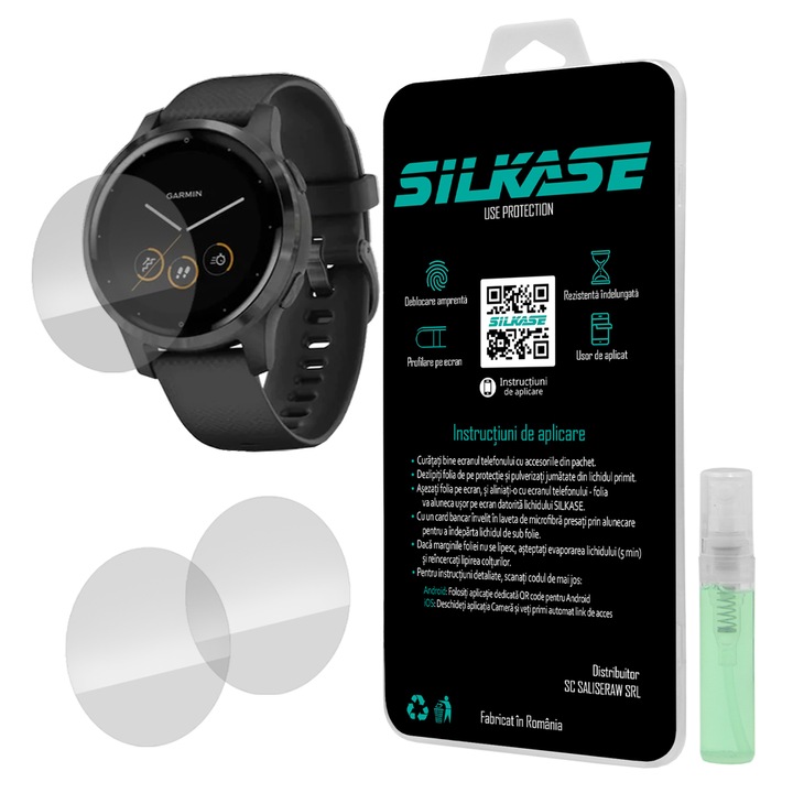 3 db szilikon SILKASE regenerálódó fólia Garmin Vivoactive 4S, Full-display