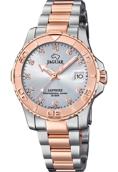 Ceas dama, Jaguar, J871/3, Analogic, Carcasa din otel inoxidabil, 25 mm, 20 ATM, Argintiu/Rose Gold Ceas dama, Jaguar, J871/3, Analogic, Carcasa din otel inoxidabil, 25 mm, 20 ATM, Argintiu/Rose Gold