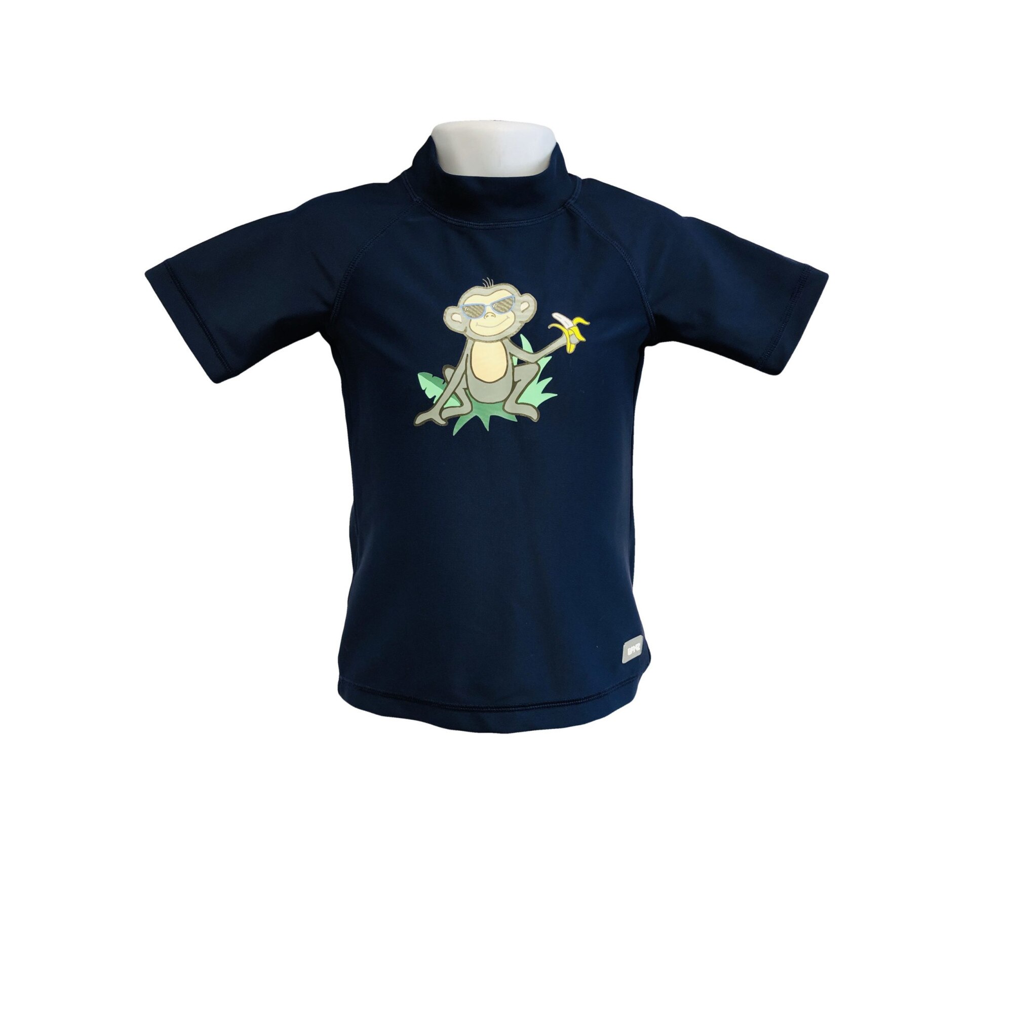 Tricou Inot Plaja-Piscina Fetite lejer, Banz, Navy Jungle
