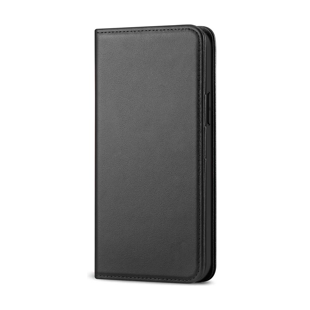 Husa Dual Close IAO Soft Skin Protect din Piele cu suport card, functie de stand si inchidere magnetica pentru Huawei P Smart 2019 Negru