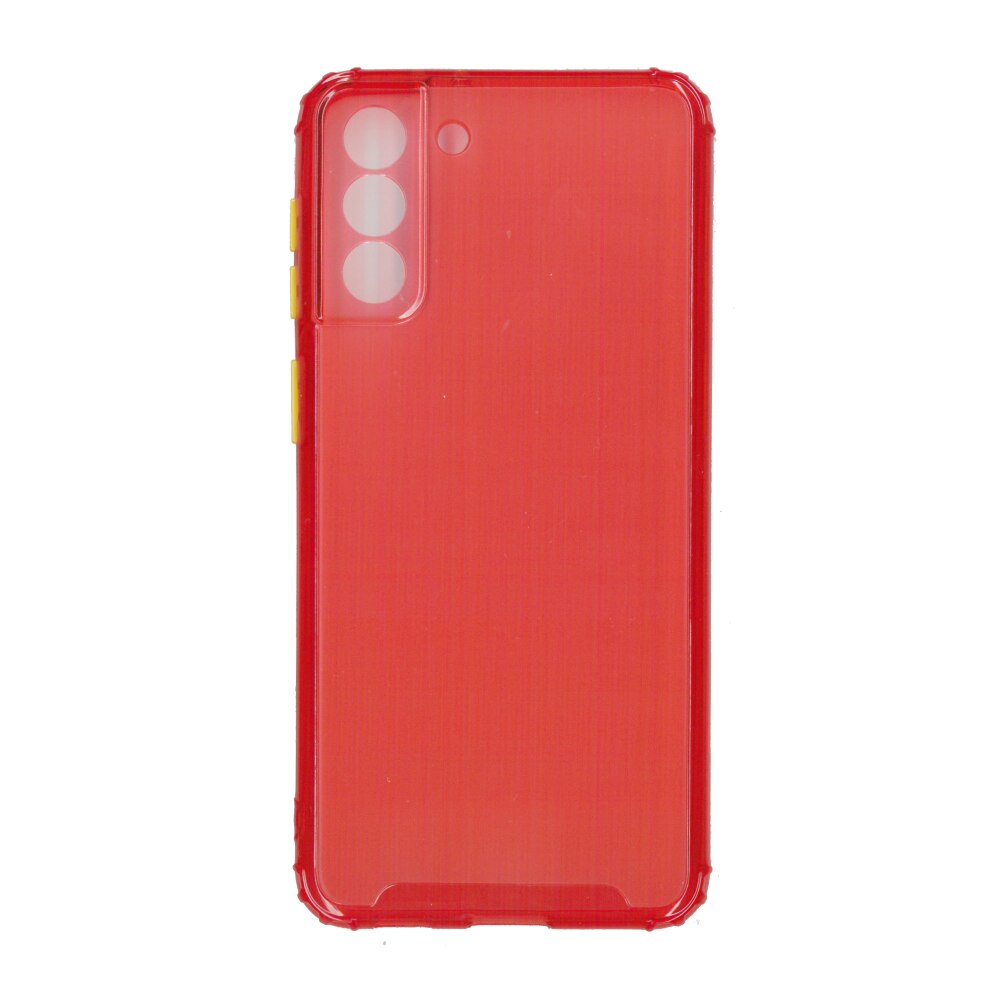 Husa din silicon anti crack, pentru Samsung Galaxy S21 Plus, rosu