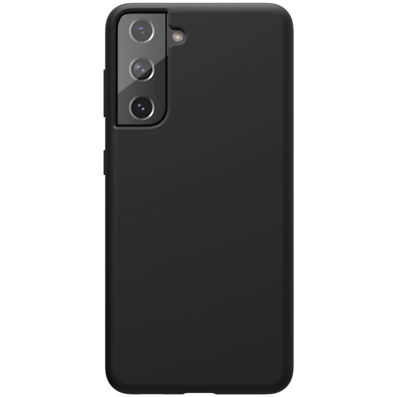 Husa din silicon mat negru, cu interior de microfibra, pentru Samsung Galaxy S21 - Nillkin Flex