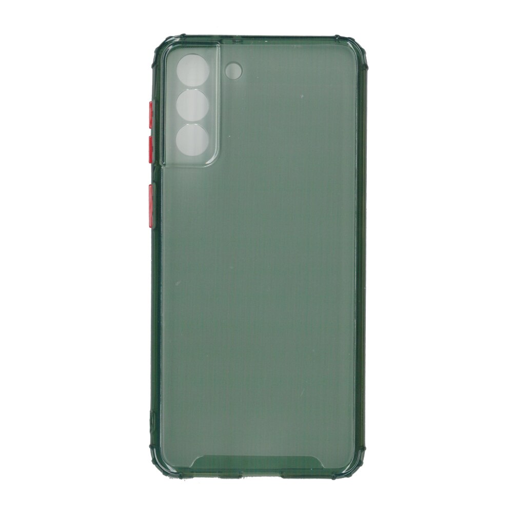 Husa din silicon anti crack, pentru Samsung Galaxy S21 Plus, verde
