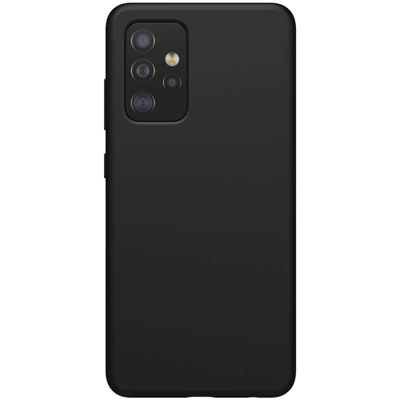 Husa din silicon mat negru, cu interior de microfibra, pentru Samsung Galaxy A52 - Nillkin Flex